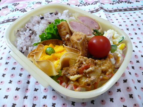 シュトーレン＆ポテトホワイトミートソースグラタン弁当♪_a0162330_10224172.jpg