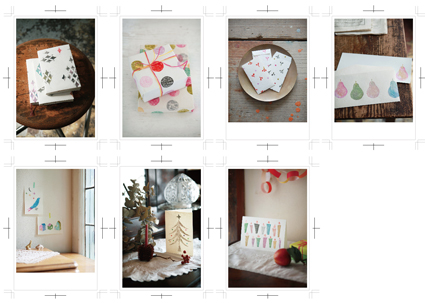 木版画でかわいい雑貨 ポストカードプレゼント これ 誰がデザインしたの