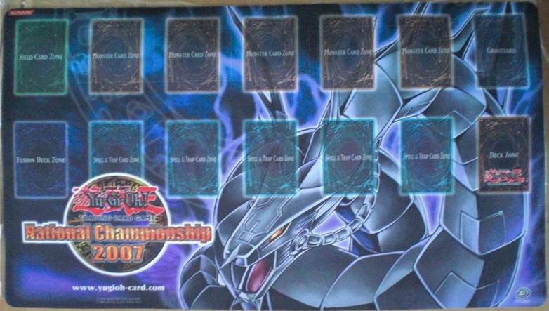 遊戯王 黒 サイバードラゴン プレイマット 2007