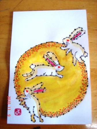 年賀状候補・色紙(陶板室用) まご!_a0117168_1618432.jpg