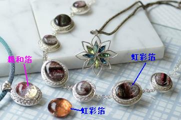【Winter Campaign】虹彩箔・親和箔 第3弾!プレモと組合せたペンダントのレシピ☆_f0181217_17143673.jpg