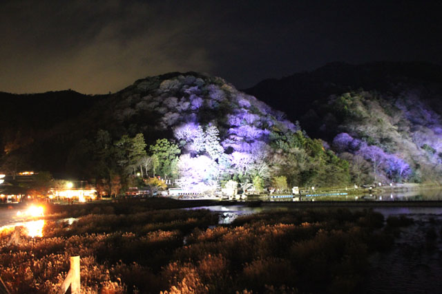 京都・嵐山花灯路１　渡月橋あたり_e0048413_1432865.jpg