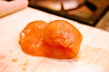 鶏胸肉のくるくる巻きソテー☆ラー油かけ☆_d0104926_394176.jpg