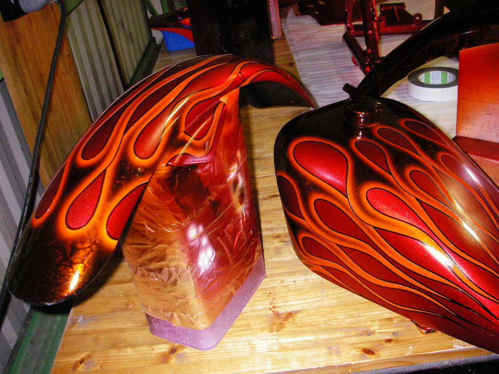 Harley-Davidson ファイヤーパターン！ : PAINTWORKMAGIC