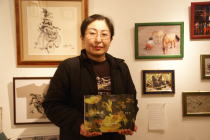 グループ展「小品展」初日@アートイマジンギャラリー/クリスマスパーティー@カフェ・デ・ロジェ_f0006713_54471.jpg