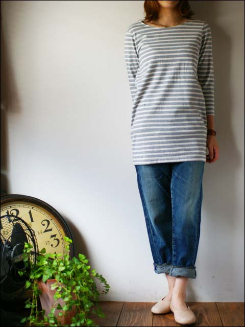 Deep Blue [ディープブルー] 12.5OZ甘織デニム ボーイフレンドアンクル丈5Pパンツ [73388_f0051306_1847652.jpg
