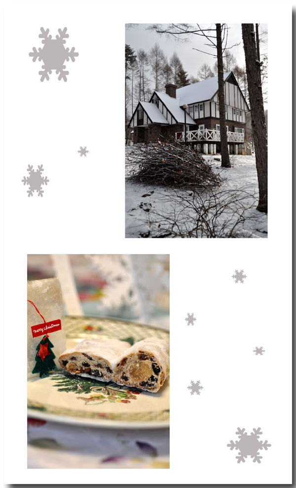 嬉しい頂き物　シュトーレンとクリスマスカード　白いグリンデル_d0109415_11135533.jpg