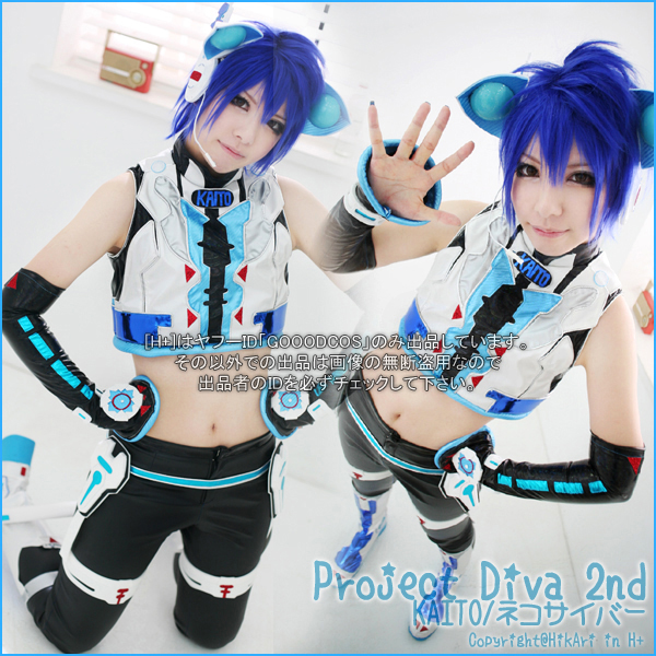 ☆初音ミク-Project Diva 2nd- ☆KAITO ネコサイバー衣装 SET : Ami ♡ H+