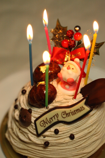 * クリスマスケーキと宝物_d0045474_16314689.jpg