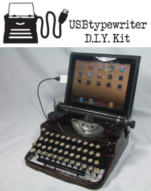 古いタイプライターをパソコン用キーボードに！　USBTypewriter_b0007805_7422499.jpg