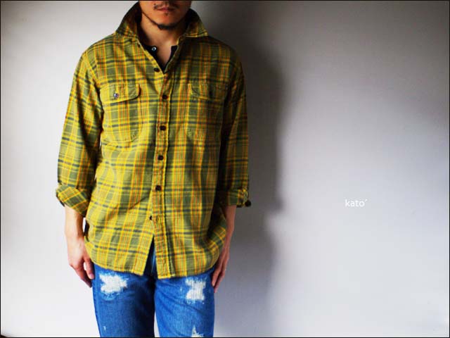 KATO\'DENIM [カトーデニム] CHECK FLANNEL SHIRTS [チェックネルシャツ]ワーク シャツ [S-07218] MEN\'S _f0051306_15423480.jpg