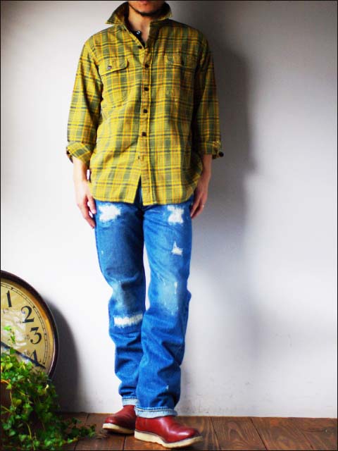 KATO\'DENIM [カトーデニム] CHECK FLANNEL SHIRTS [チェックネルシャツ]ワーク シャツ [S-07218] MEN\'S _f0051306_15423651.jpg