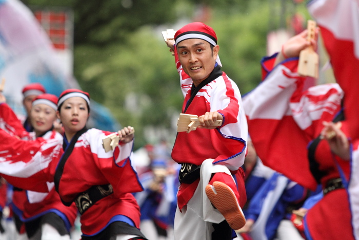 第57回よさこい祭り 2日目 國士舞双 その2_a0077663_18322567.jpg