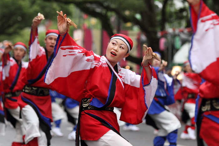 第57回よさこい祭り 2日目 國士舞双 その2_a0077663_18324761.jpg