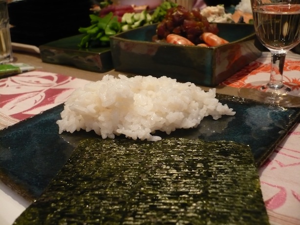 わいわい手巻き viel Spaß mit SUSHI-Rollen_e0112086_23313748.jpg