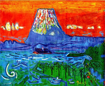 佐藤泰生画伯の「旭日湘南富士」 : 日日日影新聞 (nichi nichi