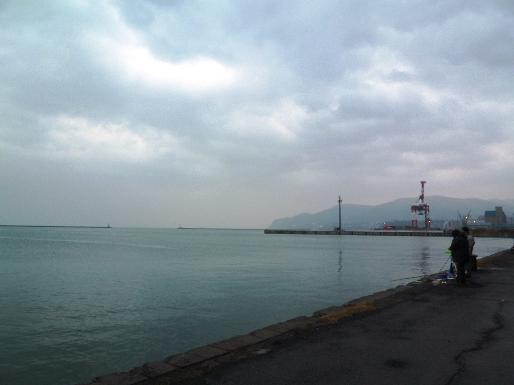 1420)　小樽美術館のポプラ & 小樽港と船_f0126829_0381369.jpg