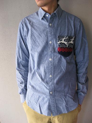 ELATE　CHAMBRAY SHIRTS × USED KNIT (products for us)_b0139281_1449177.jpg
