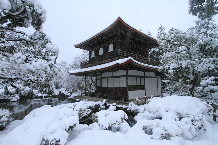 雪の銀閣寺_e0051888_21292159.jpg