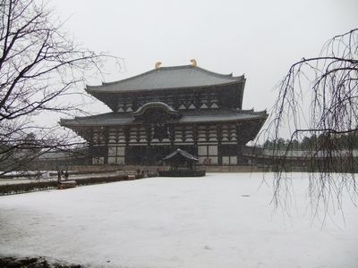 大晦日、雪の東大寺大仏殿_f0120102_164203.jpg