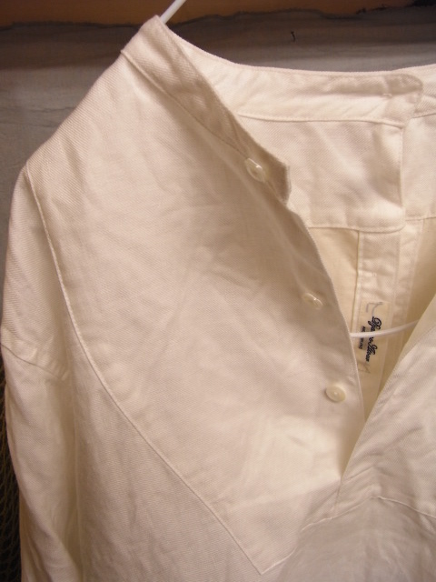 antiqued linen shirt 無地 _f0049745_19544912.jpg