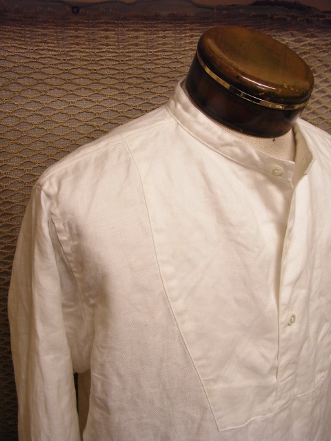 antiqued linen shirt 無地 _f0049745_19552766.jpg