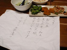 11.01.07.(金)　七草茶漬け、煮物、おひたし_b0052375_11214981.jpg