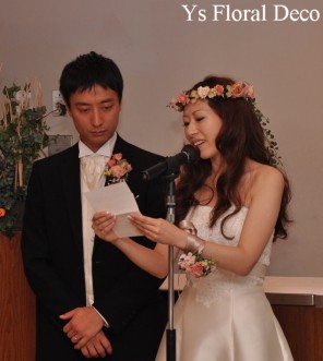お色直しの花冠&リストレット しっぽつき☆_b0113510_23235150.jpg