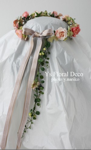 お色直しの花冠&リストレット しっぽつき☆_b0113510_23241991.jpg