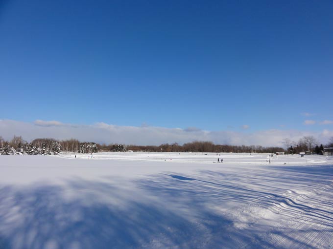 前田森林公園　歩くスキー_c0171406_20103488.jpg