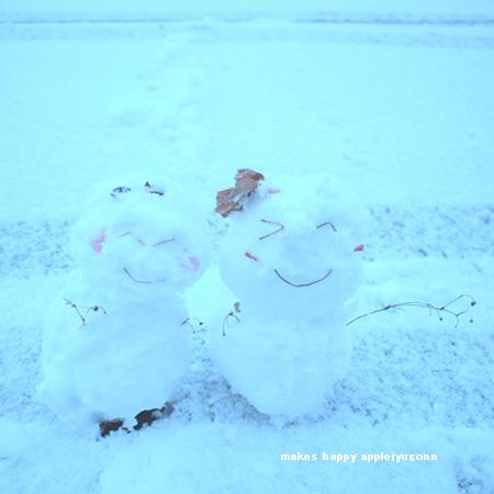 雪だるまのほっぺ キラキラしあわせ写真館