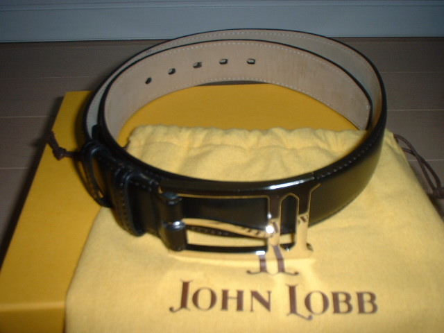 JOHN LOBB ブラックカーフベルト : 革靴のある生活