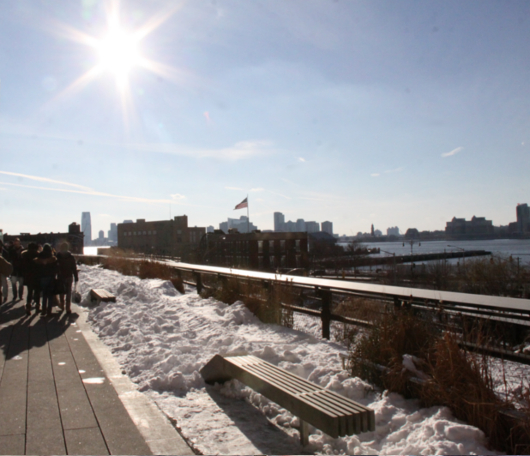 ニューヨークの空中公園、ハイラインも雪景色_b0007805_0272764.jpg
