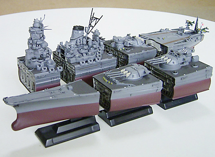 タカラ連斬模型「大和」 : 大日本帝国 模型総合研究所 艦船模型、艦船