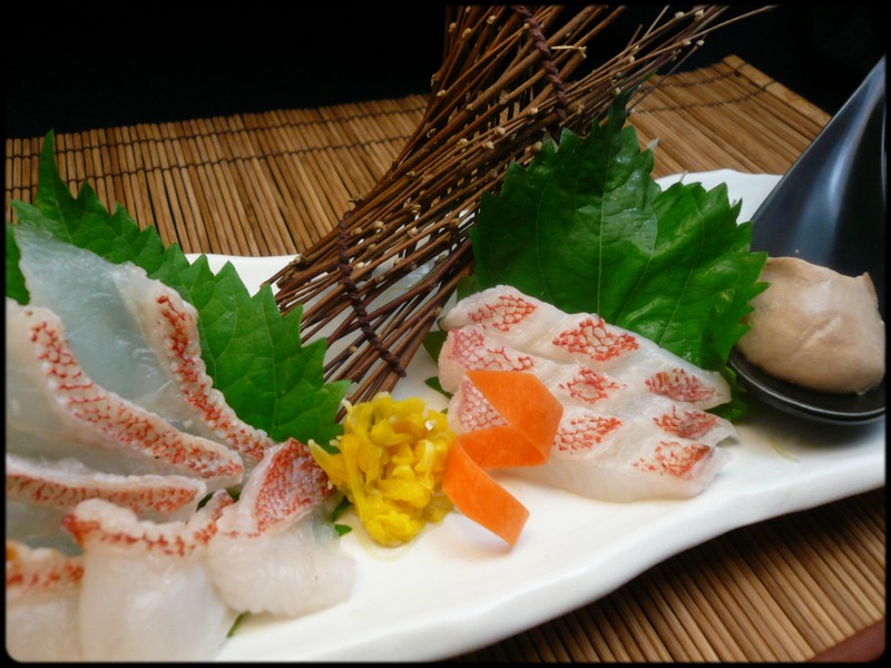 キンキの刺身 魚と野菜と私と和ノ香 キンキの刺身 魚と野菜と私と和ノ香