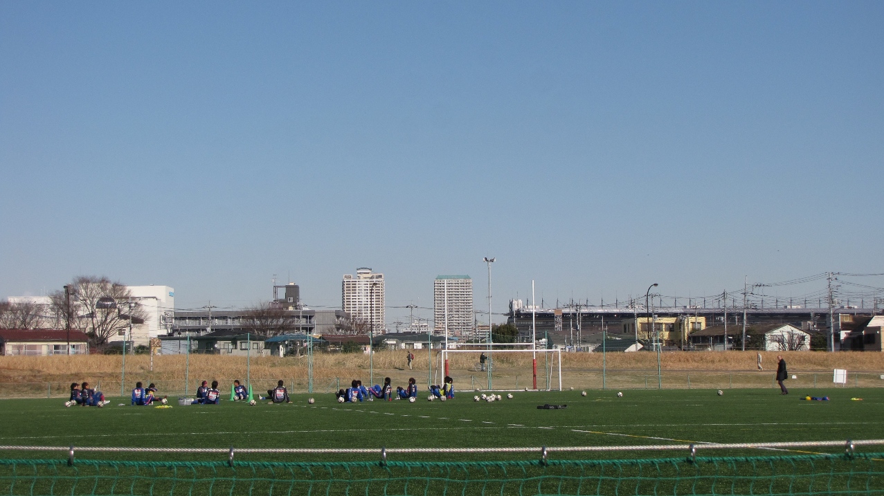 町田指定選手トレーニング@府中市民サッカー場&野津田競技場工事進捗状況_b0016397_2132662.jpg