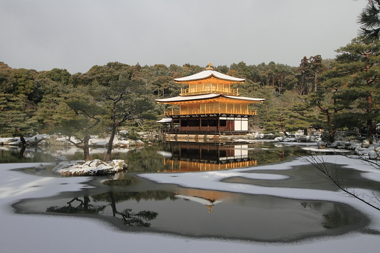 雪の金閣寺_e0051888_21294627.jpg