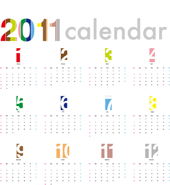 カレンダー 1day1design