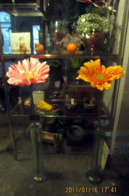 夜 道行く人の足を止める巨大ガーベラ 代々木上原花屋日記 にしむらフローリスト 夜 道行く人の足を止める巨大ガーベラ 代々木上原花屋日記 にしむらフローリスト