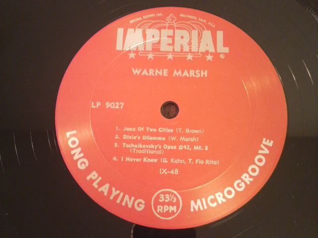 クラシックレコーズ Warne Marsh Jazz Of Two Cities Jazz Of Two Cities (Mono / Remastered) - YouTube