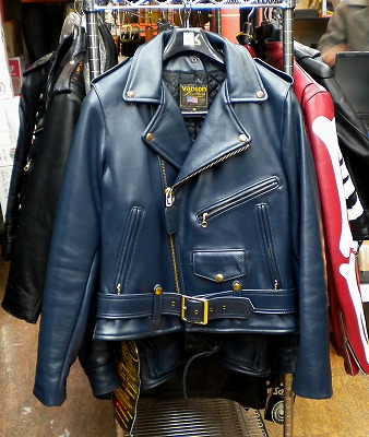 Hakuraido Leather Collection -vol.9 C-2 navy by Vanson Hakuraido Leather Collection -vol.9 C-2 navy by Vanson