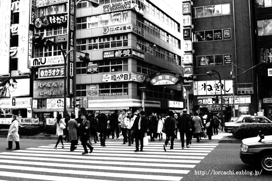 街角スナップ新宿・歌舞伎町さくら通り前横断歩道_f0045844_2085966.jpg