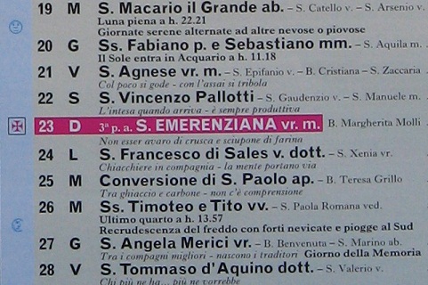 占い修道士のカレンダー Calendario di Frate Indovino_f0234936_7211842.jpg