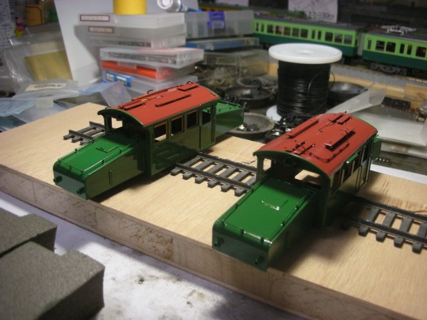 ホビーメイトオカ 南海ED5121の再生（その③）塗装作業 : 工作日報 川