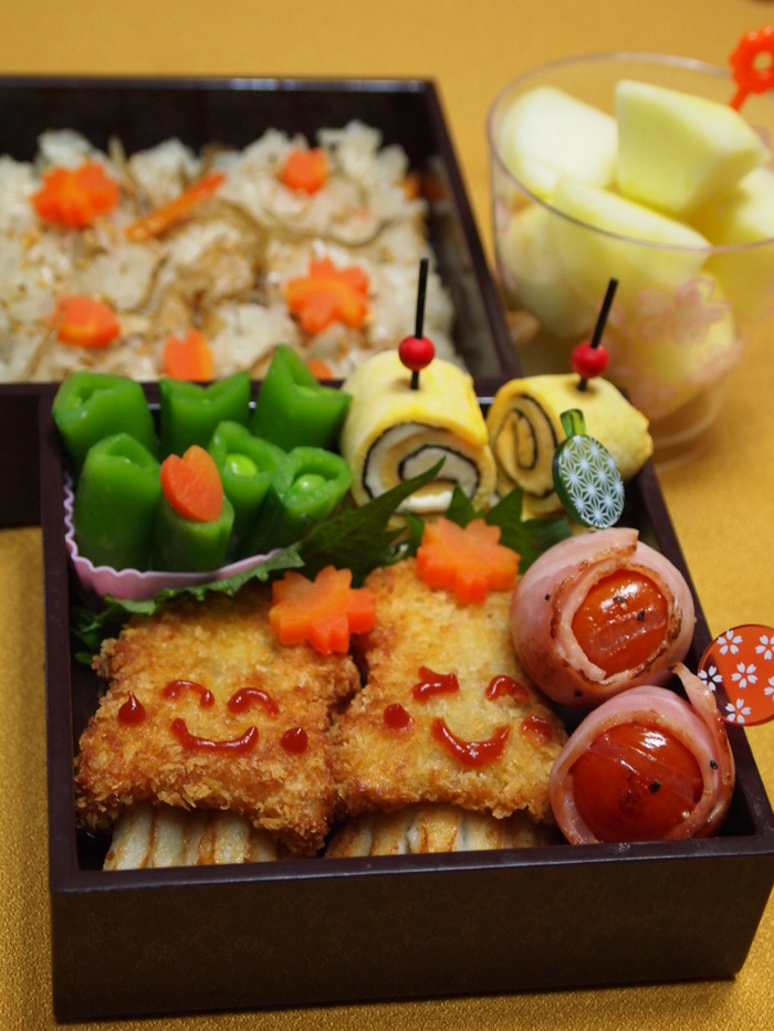 和風いかちゃんコロッケと小女子炊き込みご飯のお弁当 レシピ付き ようこそ わらび家へ