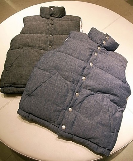 Original Fake Reversible Chambray Down Vest_a0118453_2301216.jpg