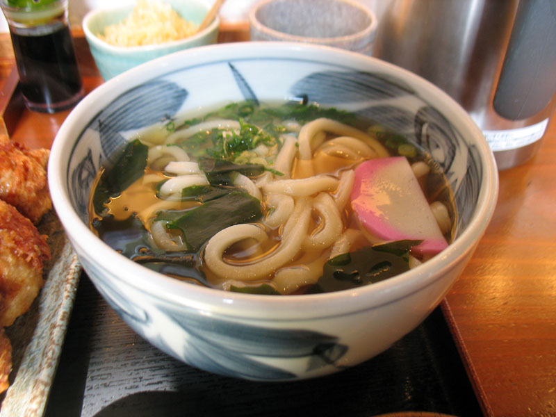 釜揚げうどん　千船屋　鶏の唐揚げ定食_c0208328_143838.jpg