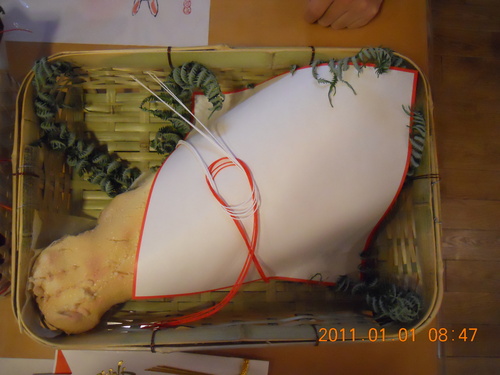 月波のおせち と 1月の食材(蟹、くわい、からすみ、鮑)_a0194908_13514591.jpg