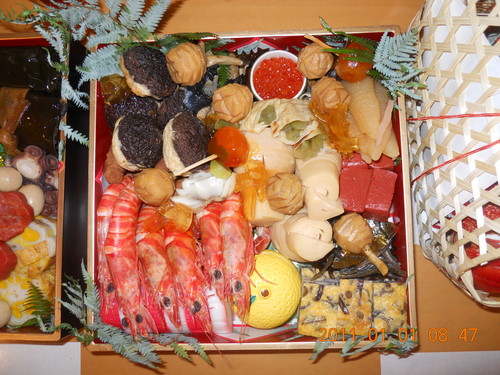 月波のおせち と 1月の食材(蟹、くわい、からすみ、鮑)_a0194908_13532698.jpg