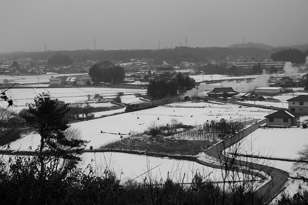 白い地面に白煙 - 2011冬・真岡 -_b0190710_20133746.jpg